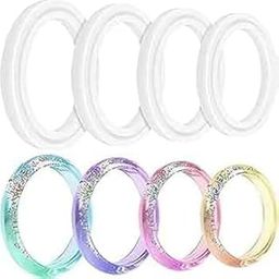 Pack of 4 Premium Silicone Bangle Moulds for Resin Art – Reusable & Durable – 3 to 3.4 Inch Diameter – Made in India-16