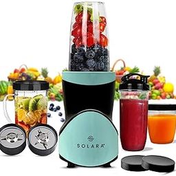 SOLARA BlendEasy Blender for Home Kitchen, 400 Watts Mixer/Grinder/Smoothie Maker, Blender for Smoothies and Juices with 2 Stainless steel Blades (Wet & Dry Blades), 4 Jars | Aqua-image-11