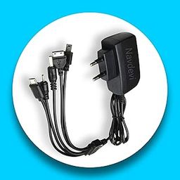 Navdevi Portable 5 in 1 Universal Multi Charger with Cable, 5-pin, Black (3 MNTH WRNTY) (2)-13