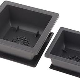 4 Sizes Flower Pots Rectangle Succulent ers with Bottom Tray DIY Balcony Bonsai Nursery-image-60