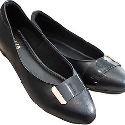 Women's Black Ballet Flats-image-18