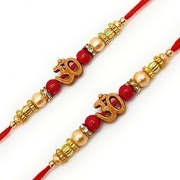 India Rakhi for Brother - Set of 2 Premium Designer Rakhis| Raksha Bandhan Gift Set for Brother |-image-76