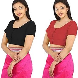 Women's Rubia Cotton Solid Half Sleeve Blouse-image-17