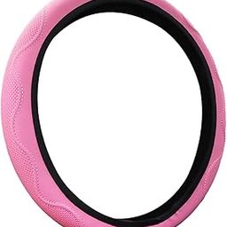 LOOM TREE® Car Steering Wheel Cover Comfortable to Grip Stylish for Women Men Universal Pink-image-11