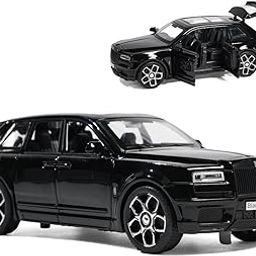Wembley Pull Back Die-Cast Model Car 1:32 Scale Metal Toy Vehicle With Openable Doors & Light Engine Sound - Realistic Collectible for Boys Kids 3+ Years & Above - Black-image-99