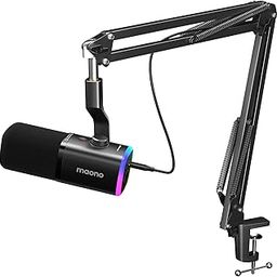 MAONO Dynamic Gaming Microphone: USB/XLR Podcast Mic with Boom Arm, Software, PC Mic for Gamer- Podcast Setup for Streaming, Recording Studio, YouTube Content Creation Online Chat-PD100XS-27