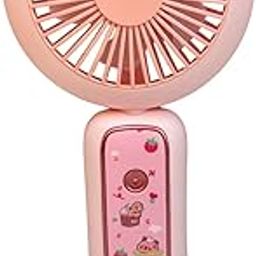 MM TOYS Mini Portable Fan – USB Rechargeable, Foldable 3-Speed Fan with Silent Brushless Motor & LED Lights – Compact Handheld/Table Fan for Kids/Adult, Home, Travel & Outdoor Use | Color As Stock-image-97
