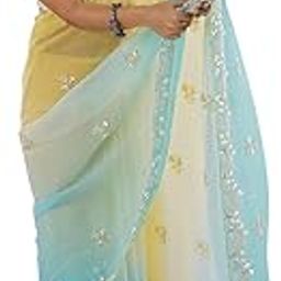 Women's Chiffon Embellished Saree With Unstitched Blouse Piece (AARYAN15801_KR_Parent)-picture-25