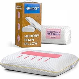 Premium Orthopedic Memory Foam Pillow - Cooling Technology, Hypoallergenic, Neck & Shoulder Support for Comfortable Sleep-image-39