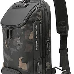Sling Bags Sling Backpacks Shoulder Bag Chest Bag Water & Scratch Resistant Anti Theft with USB Port fits up to 11 inches Ipad Crossbody Messenger Sling Bag Side Bag-image-62