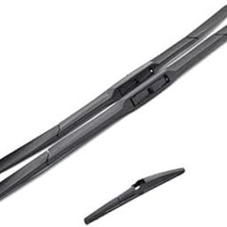 AWB® Teflon Coated Hybrid Wiper Blades Front & Rear Compatible with Jeep Compass(Pack of 3)-12