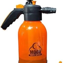 Moon Triple Action Pressure Sprayer Bottle, 2L Capacity, Orange and Black-image-89