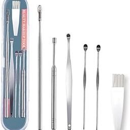 MINNESOTA 6 Pcs Ear Cleaner Tool Kit with a Storage Box Ear Wax Removal Curette Kit, Ear Cleaning Tool Set, Stainless Steel Ear Wax Remover Tool, Ear Pick Cleaning Set, Ear Wax Health Care Tool Set-image-84