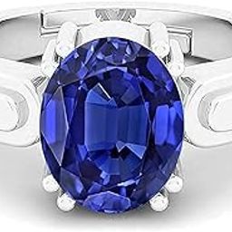 14.25 Ratti (AA++) Certified Blue Sapphire Ring (Nilam/Neelam Stone Silver Plated Ring)(Size 20 to 23) for Men and Woman-image-81