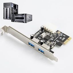 ATEVON PCI Express Card with 2 Ports USB 3.0 PCI-EX Card- Black-13
