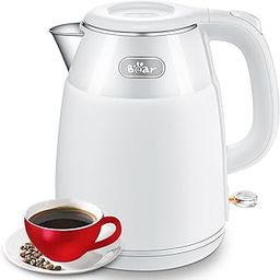 Bear® 1500W Electric Kettle for Hot Water Kettle 1.5 Liter Hot Water Boiler for Home 304 Stainless Steel Electric Tea Maker Machine with Auto Shut Off & Dry Boiling Prevention for Tea Pour Over Coffee-image-109