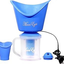 MoonEyes Multi purpose Vaporizer Face Steamer Nose Steamer, Steam Inhaler, Facial Sauna (Blue)-image-89