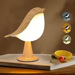 Small Cordless Bedside Lamp, Bird Lamp Touch Sensor, LED Table Lamp with Touch Dimmer,3 Level Brightness Nightstand Lamps, Rechargered Desk Lamp for Bedroom, Office, College Dorm Room-picture-6