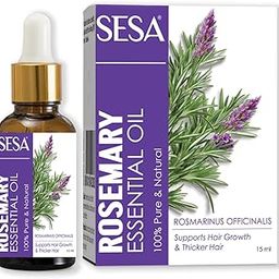 Sesa Rosemary Essential Oil For Hair Growth Nourishes Skin Hair Fall Control Oil For Women and Men 100% Pure & Natural Rosemary Oil, 15 ml-10