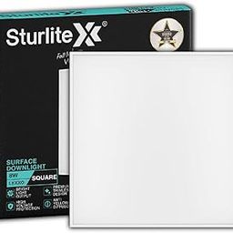 Sturlite Lexxo 8W Square LED Surface Light| 6500k Cool White Color Temperature| 800 Lumens with CRI Tech for Accurate Color Representation - (Pack of 1) LED Bulb-28