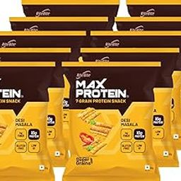 RiteBite Max Protein Desi Masala Flavoured Chips 60g ( PACK OF 10 )-image-47