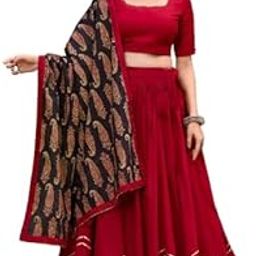 Navratri Special Rayon Cotton Lehenga With Bandhani Dupatta Lehenga Choli-image-65