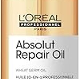 L'Oréal Professionnel Absolut Repair 10-in-1 Leave-in Serum for Dry & Damaged Hair - 90ml | 10-in-1 Multi-Benefit Leave-In Hair Oil, 1 action with 10 benefits, Enriched with Wheat Germ Oil-12