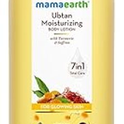 Mamaearth Ubtan Moisturizing Body Lotion with Turmeric & Saffron for Glowing Skin | 48H Moisturization | Nourishes Dry Skin | 7 in1 Total Care | 100% Natural Butter | Non-Greasy Smooth Skin | 400 ml-11