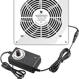 PGSA2Z 120mm Adjustable Speed Cooling Fan with AC Plug, Ideal for Electronics, Home Theater Equipment and Small Spaces-image-38