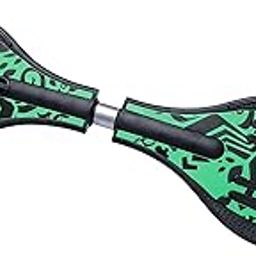 Sell pluse® Portable Skateboard, 4 Wheels Skate Boards, Mini Cruiser Skateboard, Beginners Long Board, for Kids/Adults-Multi Color (Wave Board - Green)-picture-27