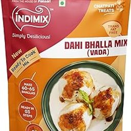 INDIMIX Ready-to-Cook Dahi Bhalla Mix | Instant & Fluffy | No Preservatives | Premium Urad Dal | 500g-image-1