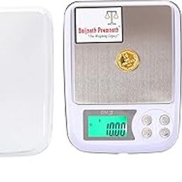 Baijnath Premnath iScale DM-3 500g x 0.01g (10mg) Jewellery Weighing Scale, Gold & Silver Ornaments and Laboratories Weight Measuring Machine Weighing Scale (Not legal for commercial use)-31
