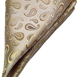 France Men's Designer Pocket Square Paisley Satin Microfiber Free Size-image-71