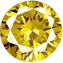 NAVYA GEMS 8.25 Ratti 7.50 Carat Yellow Zircon Cubic Zirconia American Diamond Certified Loose Gemstone Round Cut-image-45