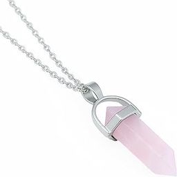 Love Attraction Pencil Pendant | Heart Chakra Healing & Relationship Strengthening | 108 Hours Energized by Top Astrologers | Rose Quartz Pendant for Women | Healing Gift Items for Women-image-91