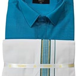 Combo of Shirt and Dhoti | Traditional Wedding Set for Men-image-43