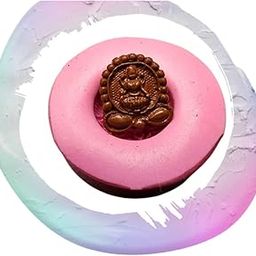 Claysphere Anaisha Lakshmi Premium Temple Stud/Bead (D1) Flexible Silicone Mould for Terracotta Clay Jewellery Making & Crafting-image-11