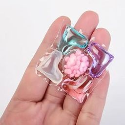 5 in 1 Laundry Pods, Multicolor Smart Shot Tablets For Front/Top Load Washing Mashion Pack Of (50) (25)-0