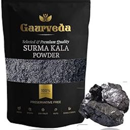 GAURVEDA Surma Kala Powder - Surma Black Powder - Natural (Black, 100 Grams)-14