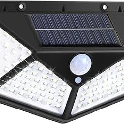Waterproof Solar 100 LED Lights for Outdoor Use in Gardens, Patios, Garages, Decks, Pathways, and Porches Solar Lights Outdoor Motion Sensors with 3 Modes (Classic)-image-91