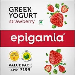 Epigamia Strawberry Greek Yogurt 85Gms (Pack of 4)-20
