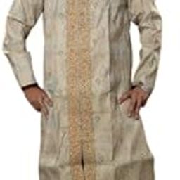 Men's Silk Sherwani (AF13_Gold_42)-image-61