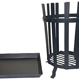 Chilz Round Bonfire Pit/Camp Warmer, with Steel Tray Heavy Duty Portable Fire Stand for Camping,Outdoor Campfire Stand 30 * 30 * 42cm Height and 8 Kg Weight Approx-image-13