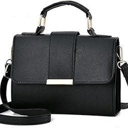 Elegant Black Faux Leather Handbag for Women & Girls | Stylish Office, College, Party Shoulder Bag with Detachable Strap-image-2