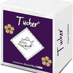 Tücher Valued Tissue Paper Napkins -400 Pulls, 1 Ply - Disposable Tissue Paper | 30 cm x 27 cm - Pack of 4 (100 Pulls Per Pack)-10