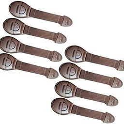BabySafeHouse Safety Lock for Cabinet, Drawer, Fridge, Cupboard for Child & Infant Safety, Furniture Latch with 3M Adhesive (Pack of 8) (Brown)-picture-17