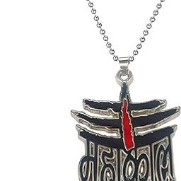 Stainless Steel Black Enamel Lord Shiv Mahakal Mahadev Spiritual Chain Locket Pendant Necklace Temple Jewelry for Men Women-picture-23
