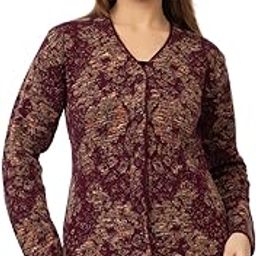 Winter Wear/Casual Wear/Outdoor Wear/Acrylic Blend/V Neck/Embroidered/Full Sleeve Women's Cardigans (2842)-image-7