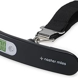 Nasher Miles Weight Machine for Luggage - 50 kg capacity, Steel body - Digital Portable Electronic Luggage Weighing Scale for home, travel, flights, bags (Black,50 kg)-23