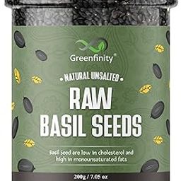 Greenfinity Hygienic Raw Sabja Basil Seeds 200 Grams (Pack Of 1) Nutrient-Rich, Pure Basil Seeds For Healthy Drinks, Smoothies, And Recipes-image-12